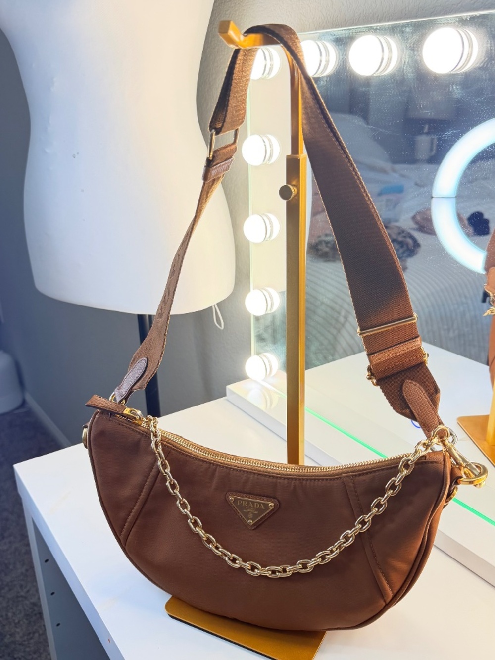 Prada Re-Nylon Demi-Lune Shoulder Bag - Picture 4 of 5